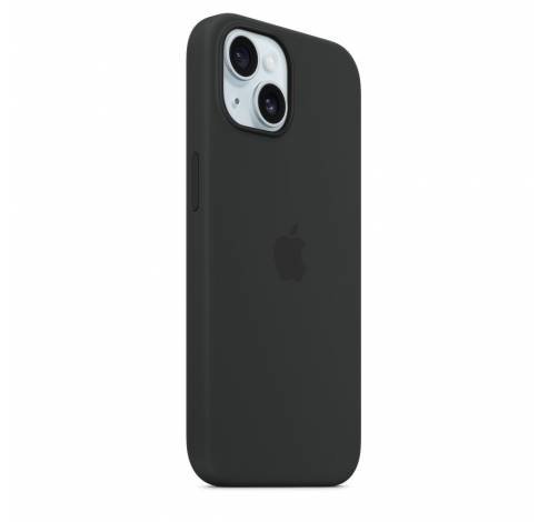 Coque en silicone avec MagSafe pour iPhone 15 - Noir  Apple