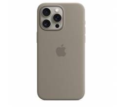 Siliconenhoesje met MagSafe voor iPhone 15 Pro Max - Klei Apple