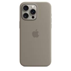 Siliconenhoesje met MagSafe voor iPhone 15 Pro Max - Klei Apple
