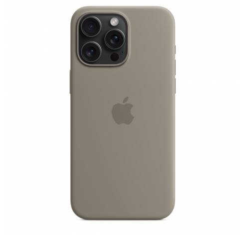 Siliconenhoesje met MagSafe voor iPhone 15 Pro Max - Klei  Apple