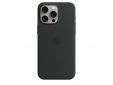 Coque en silicone avec MagSafe pour iPhone 15 Pro Max - Noir