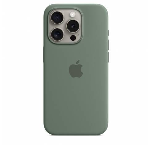 Coque en silicone avec MagSafe pour iPhone 15 Pro - Cyprès  Apple