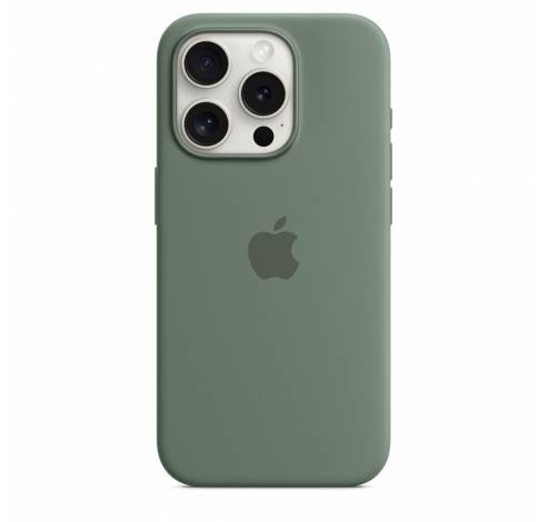 Coque en silicone avec MagSafe pour iPhone 15 Pro - Cyprès  Apple