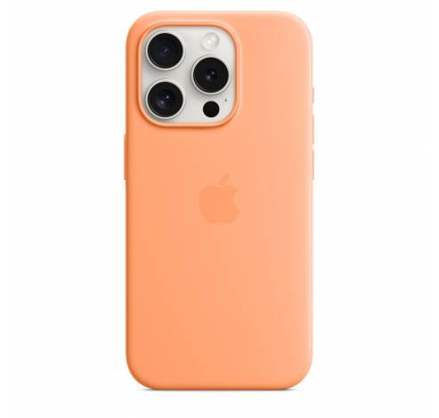 Siliconenhoesje met MagSafe voor iPhone 15 Pro - Frisoranje  Apple
