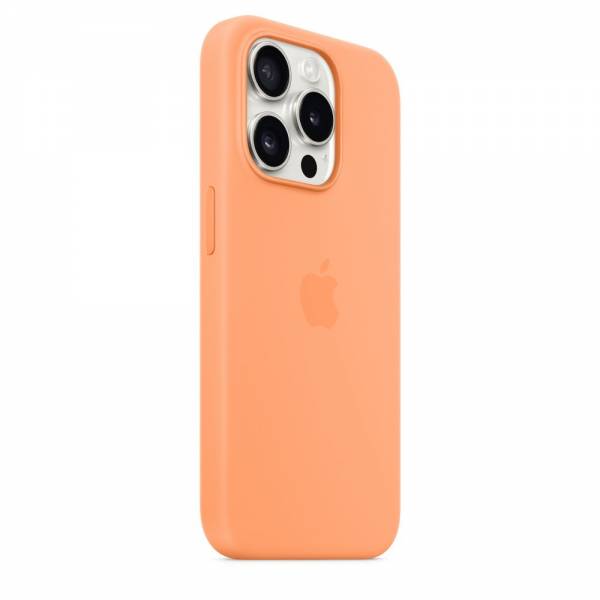 Apple Siliconenhoesje met MagSafe voor iPhone 15 Pro - Frisoranje