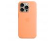 Coque en silicone avec MagSafe pour iPhone 15 Pro - Sorbet à l’orange