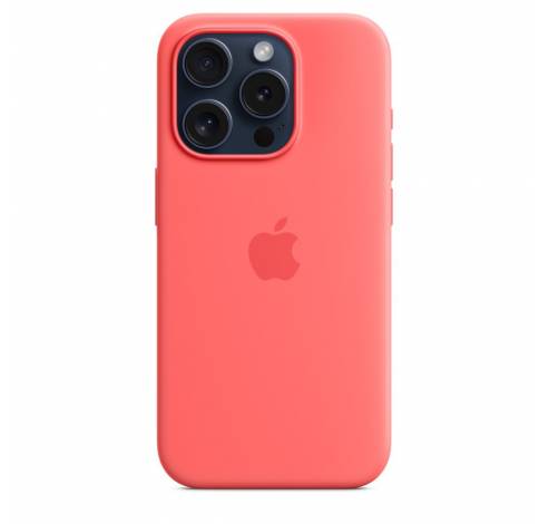 Coque en silicone avec MagSafe pour iPhone 15 Pro - Goyave  Apple