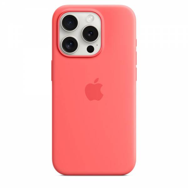 Apple Siliconenhoesje met MagSafe voor iPhone 15 Pro - Guave