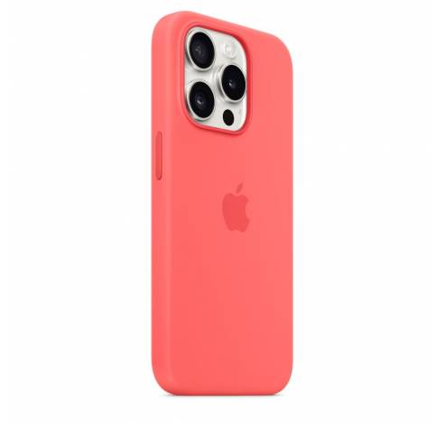 Coque en silicone avec MagSafe pour iPhone 15 Pro - Goyave  Apple