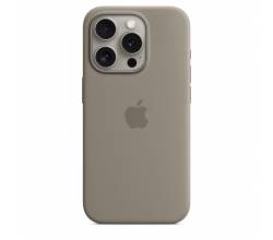 Siliconenhoesje met MagSafe voor iPhone 15 Pro - Klei Apple
