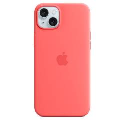 Apple Siliconenhoesje met MagSafe voor iPhone 15 Plus - Guave