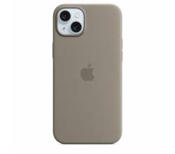 Siliconenhoesje met MagSafe voor iPhone 15 Plus - Klei Apple