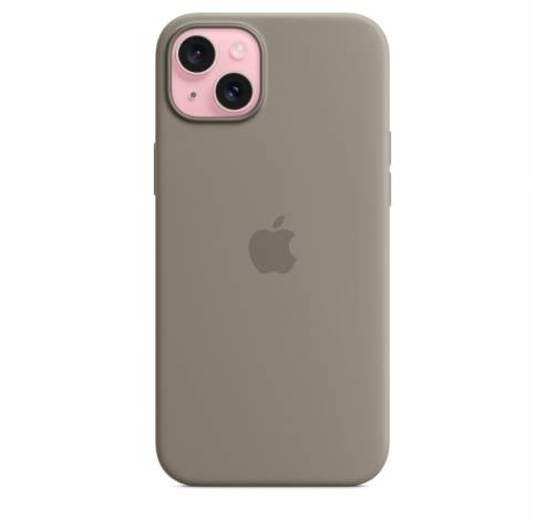 Siliconenhoesje met MagSafe voor iPhone 15 Plus - Klei  Apple