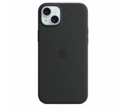 Siliconenhoesje met MagSafe voor iPhone 15 Plus - Zwart Apple