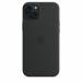 Siliconenhoesje met MagSafe voor iPhone 15 Plus - Zwart 