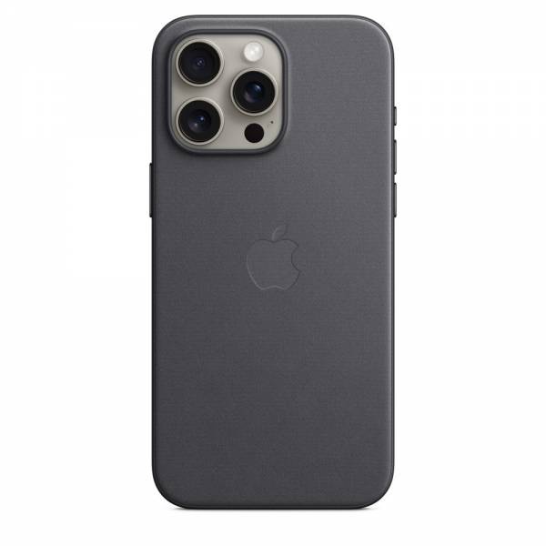 Apple FineWoven hoesje met MagSafe voor iPhone 15 Pro Max - Zwart