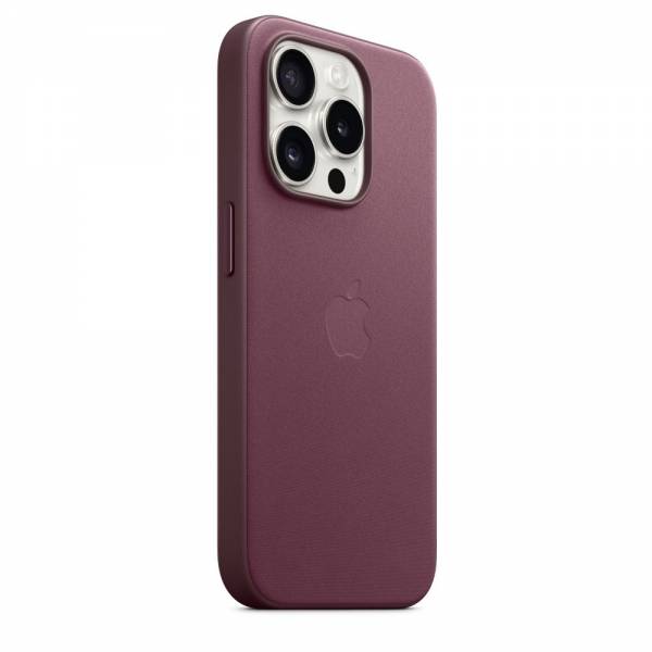 FineWoven hoesje met MagSafe voor iPhone 15 Pro - Moerbei 