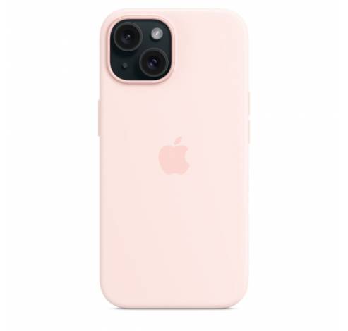 Coque en silicone avec MagSafe pour iPhone 15 - Rose Clair  Apple
