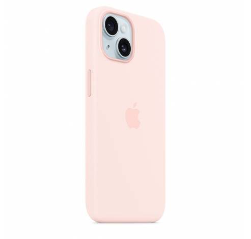 Coque en silicone avec MagSafe pour iPhone 15 - Rose Clair  Apple