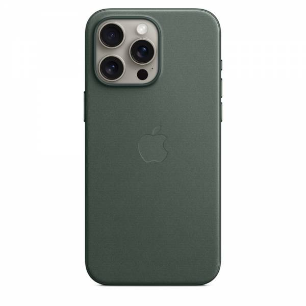 FineWoven hoesje met MagSafe voor iPhone 15 Pro Max - Evergreen 