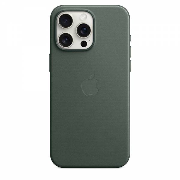 Apple FineWoven hoesje met MagSafe voor iPhone 15 Pro Max - Evergreen