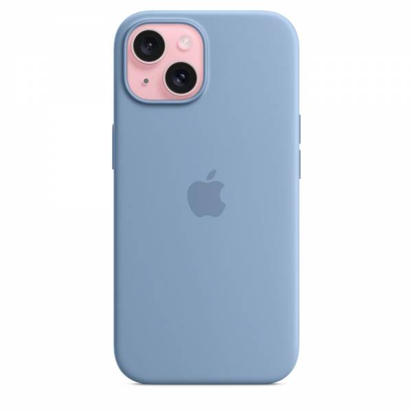Siliconenhoesje met MagSafe voor iPhone 15 - Winterblauw 