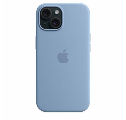 Coque en silicone avec MagSafe pour iPhone 15 - Bleu Hiver  Apple