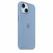Siliconenhoesje met MagSafe voor iPhone 15 - Winterblauw 