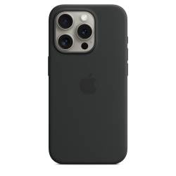 Siliconenhoesje met MagSafe voor iPhone 15 Pro - Zwart Apple