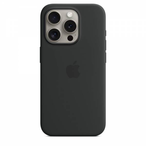 Apple Siliconenhoesje met MagSafe voor iPhone 15 Pro - Zwart
