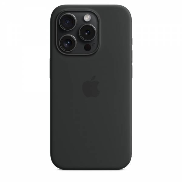Apple Siliconenhoesje met MagSafe voor iPhone 15 Pro - Zwart