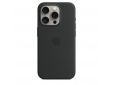 Coque en silicone avec MagSafe pour iPhone 15 Pro - Noir