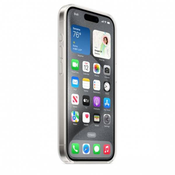 Apple Doorzichtig hoesje met MagSafe voor iPhone 15 Pro