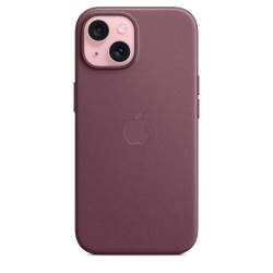 Coque FineWoven avec MagSafe pour iPhone 15 - Mulberry Apple
