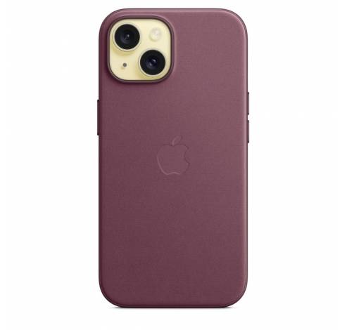 FineWoven hoesje met MagSafe voor iPhone 15 - Moerbei  Apple