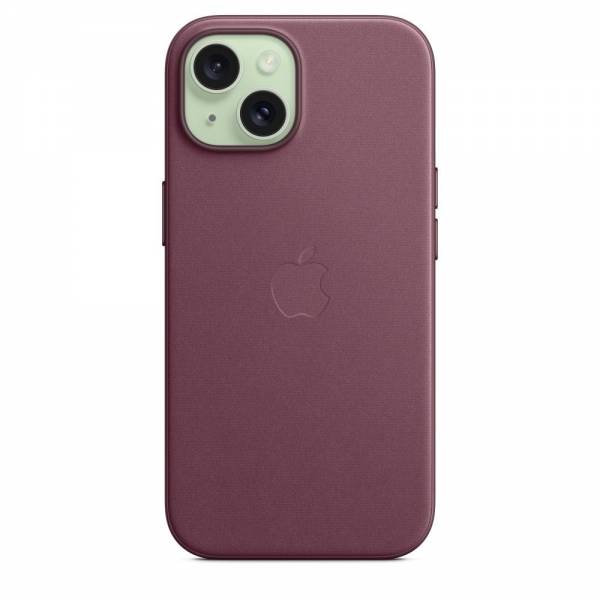 Apple FineWoven hoesje met MagSafe voor iPhone 15 - Moerbei