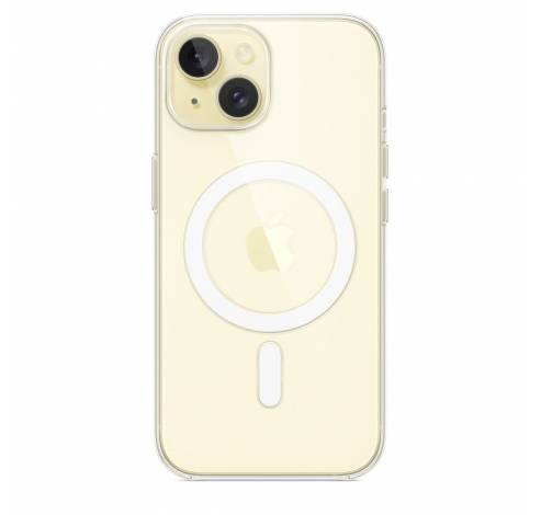 Coque transparente avec MagSafe pour iPhone 15  Apple
