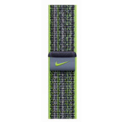 Apple Geweven sportbandje van Nike Felgroen/blauw (45 mm)