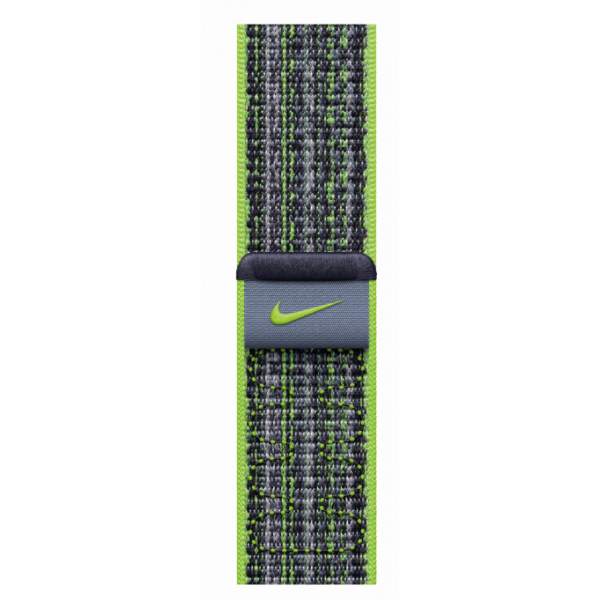 Geweven sportbandje van Nike Felgroen/blauw (41 mm) 