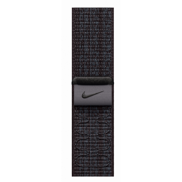 Apple Geweven sportbandje van Nike Zwart/blauw (41 mm)
