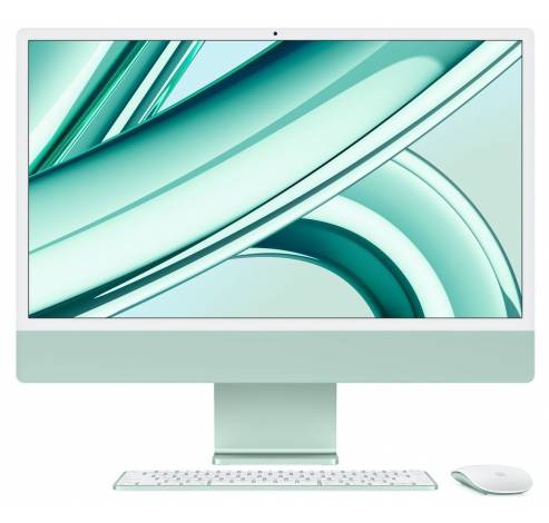iMac 2023 24inch M3 8 Core, 8core GPU, 8GB ram, 256GB ssd, Azerty, Groen  Apple