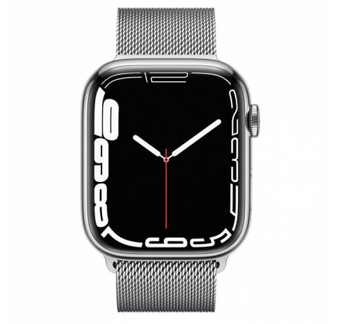 Refurbished Watch Series 7 45mm Steel Silver C Grade  Apple