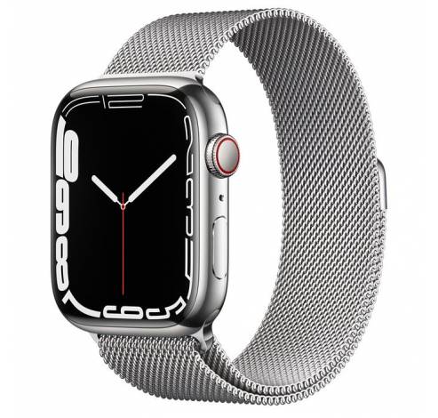 Refurbished Watch Series 7 45mm Steel Silver C Grade  Apple