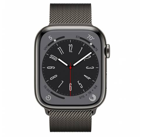 Refurbished Watch Series 8 45mm Steel Space Grey A Grade  Apple