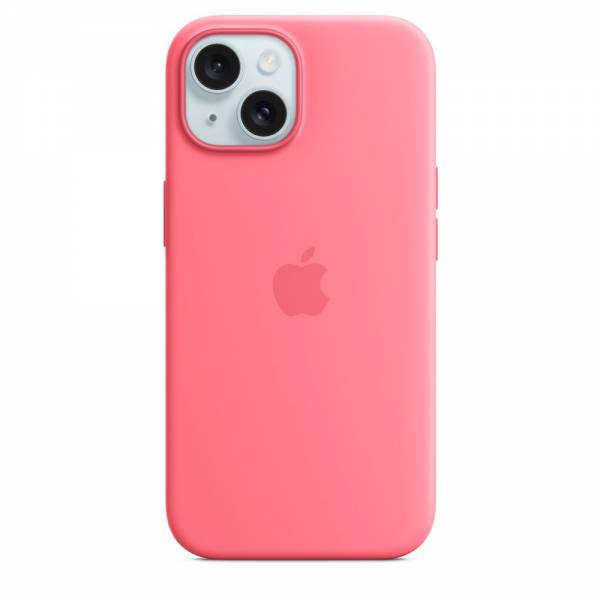 Siliconenhoesje met MagSafe voor iPhone 15 - Roze 