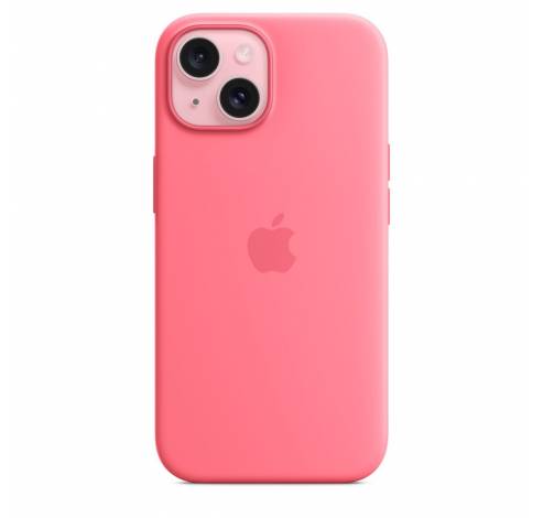 Siliconenhoesje met MagSafe voor iPhone 15 - Roze  Apple