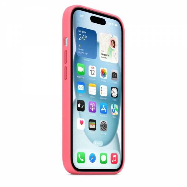 Apple Siliconenhoesje met MagSafe voor iPhone 15 - Roze