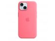 Siliconenhoesje met MagSafe voor iPhone 15 - Roze