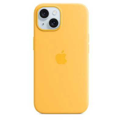 iPhone 15 Silicone Case with MagSafe - Sunshine Apple