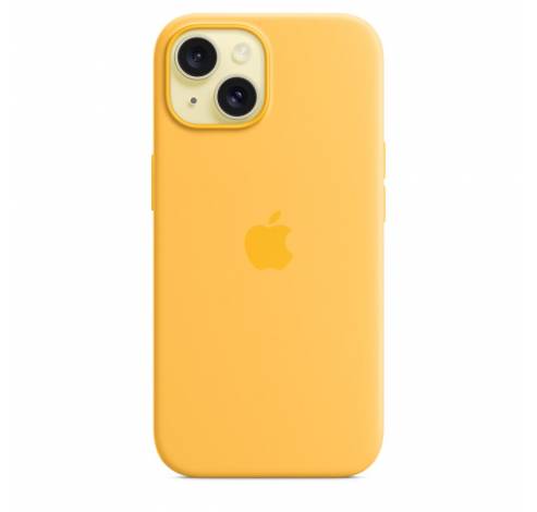 Siliconenhoesje met MagSafe voor iPhone 15 - Zonnig geel  Apple